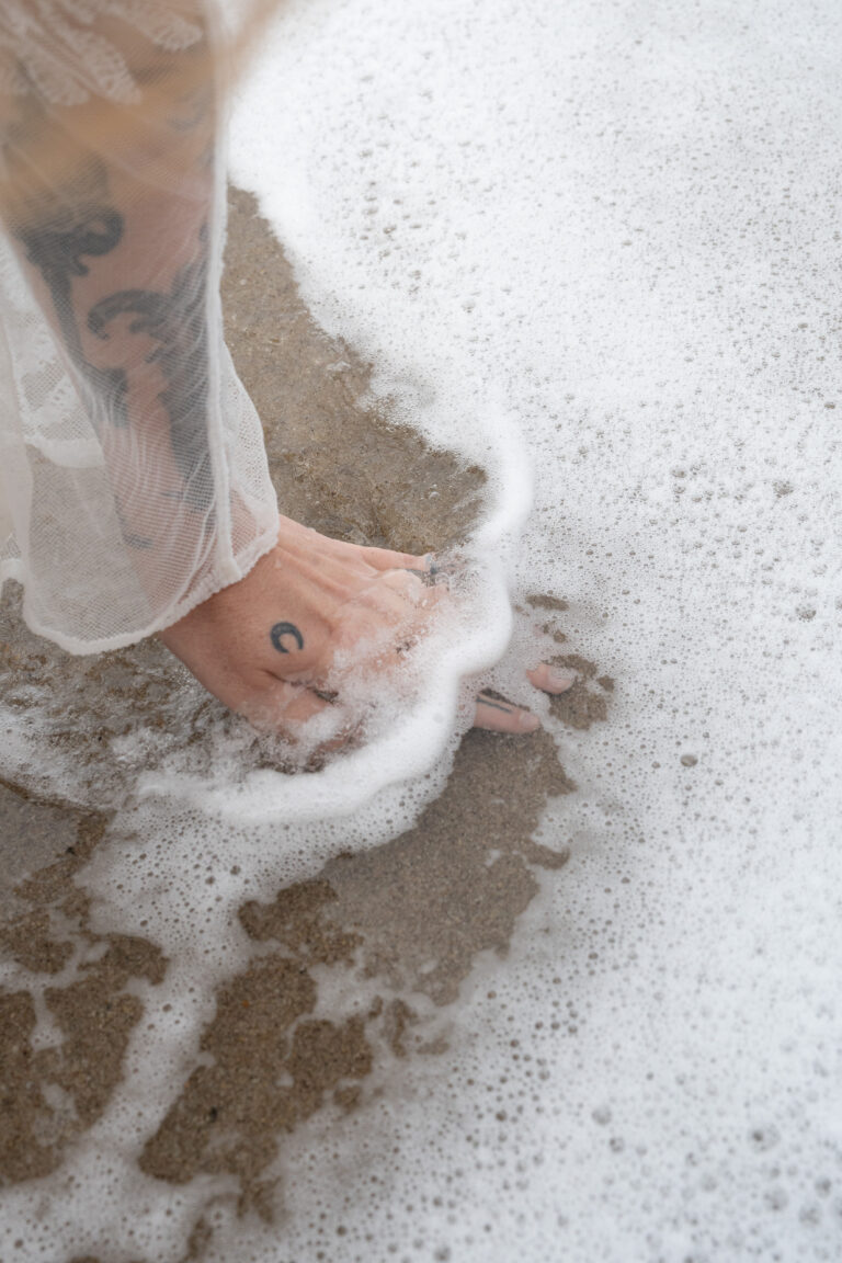 out of the foam