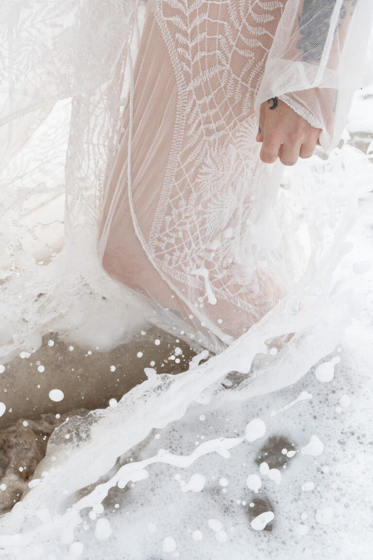 out of the foam